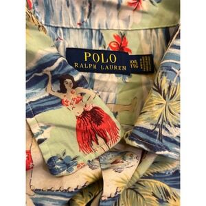 Polo‎ Ralph Lauren Men's Hawaiian Hula Dancer Print Short Sleeve Shirt XXL